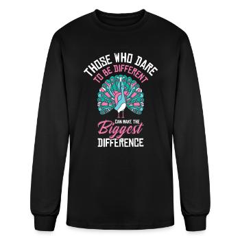 Peacock Inspirational Peacock Fan Wildlife - Men's Long Sleeve T-Shirt - black - Front