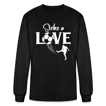 Football Life Player Love Ball Coach Striker - Men's Long Sleeve T-Shirt - black - Front