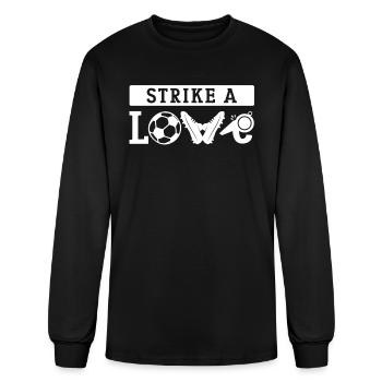 Football Life Player Love Ball Coach Striker - Men's Long Sleeve T-Shirt - black - Front