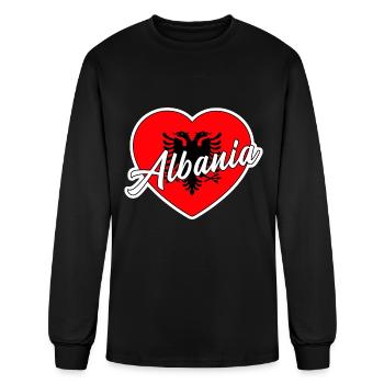 Albania - Men's Long Sleeve T-Shirt - black - Front