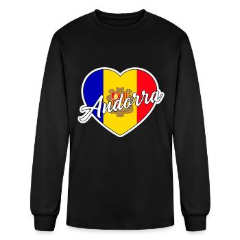 Andorra - Men's Long Sleeve T-Shirt - black - Front