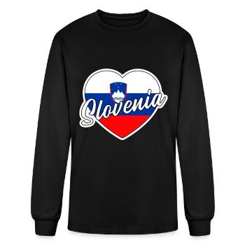 Slovenia - Men's Long Sleeve T-Shirt - black - Front