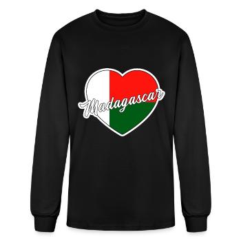Madagascar - Men's Long Sleeve T-Shirt - black - Front