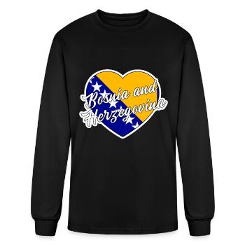 Bosnia and Herzegovina - Men's Long Sleeve T-Shirt - black - Front