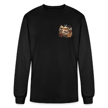 Vintage Spice Tea Cup - Men's Long Sleeve T-Shirt - black - Front