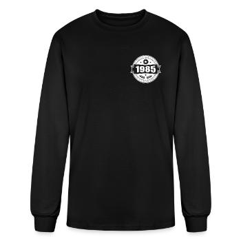 1985 emblem -  - Men's Long Sleeve T-Shirt - black - Front