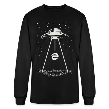 Web Browser UFO Abduction - Men's Long Sleeve T-Shirt - black - Front