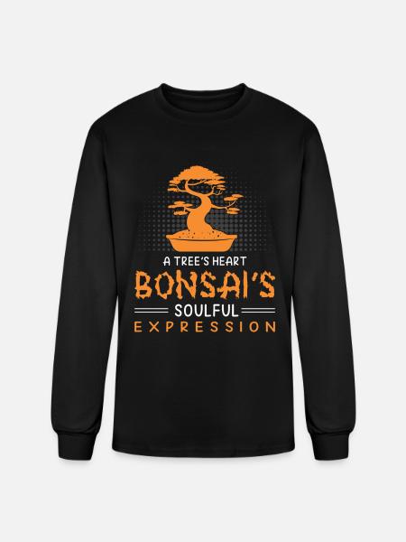 Bonsai Tree - Men's Long Sleeve T-Shirt - black