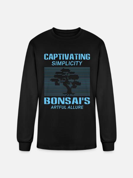 Bonsai Tree - Men's Long Sleeve T-Shirt - black