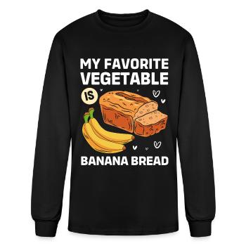 Bread Baking Banana Bread - Men's Long Sleeve T-Shirt - black - Front