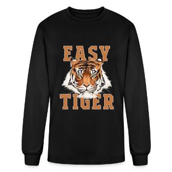 Easy Tiger - Men's Long Sleeve T-Shirt - black - Front