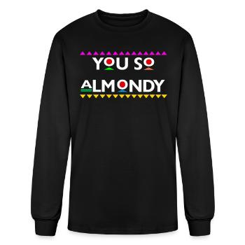 Hey Almond - Men's Long Sleeve T-Shirt - black - Front
