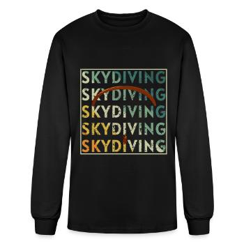 Skydiving, Skydiving - Men's Long Sleeve T-Shirt - black - Front