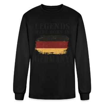 Vintage Design German Flag Germany - Men's Long Sleeve T-Shirt - black - Front