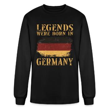 Vintage Design German Flag Germany - Men's Long Sleeve T-Shirt - black - Front