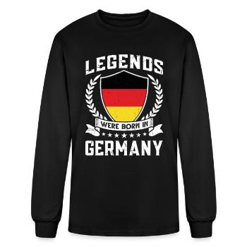Vintage Design German Flag Germany - Men's Long Sleeve T-Shirt - black - Front