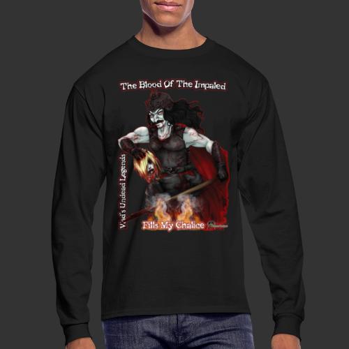 Vlad The Impaler CloseUp Flamed - Men's Long Sleeve T-Shirt