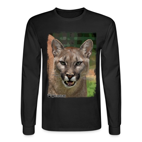 Cougar Stare - Men's Long Sleeve T-Shirt