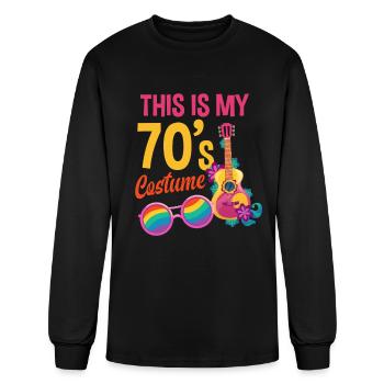 This Is My 70's Costume 70's Party Outfit - Men's Long Sleeve T-Shirt - black - Front