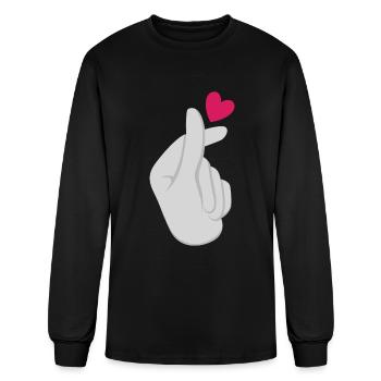 K-Pop K-Drama Korean Pop Music - Men's Long Sleeve T-Shirt - black - Front