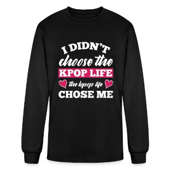 K-Pop K-Drama Korean Pop Music - Men's Long Sleeve T-Shirt - black - Front