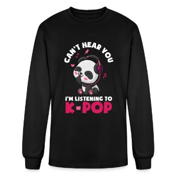 K-Pop K-Drama Korean Pop Music - Men's Long Sleeve T-Shirt - black - Front