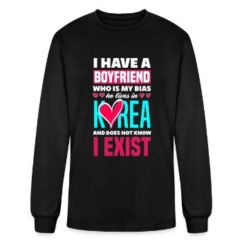 K-Pop K-Drama Korean Pop Music - Men's Long Sleeve T-Shirt - black - Front
