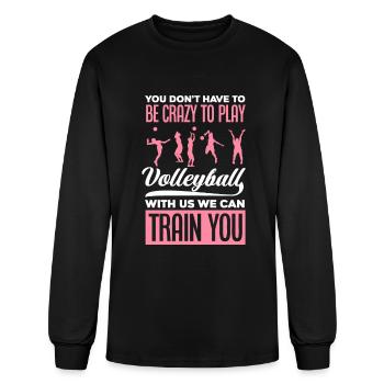 Funny Volleyball Team Gift Volleyball Squad - Men's Long Sleeve T-Shirt - black - Front