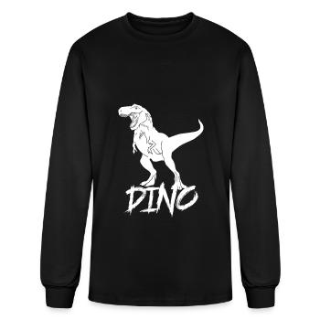Dino - T-Rex - Rex Thyrannosaurus - Men's Long Sleeve T-Shirt - black - Front