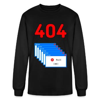 Error Sign - Men's Long Sleeve T-Shirt - black - Front