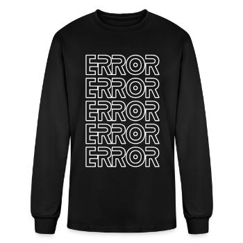 Error Sign - Men's Long Sleeve T-Shirt - black - Front