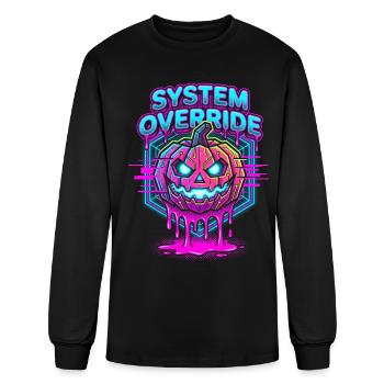 Système Citrouille Néon Overdrive - T-shirt à manches longues Homme - noir - Devant