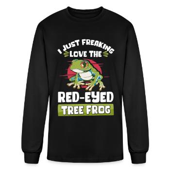 Red-Eyed Tree Frog Frogs Lover - Men's Long Sleeve T-Shirt - black - Front