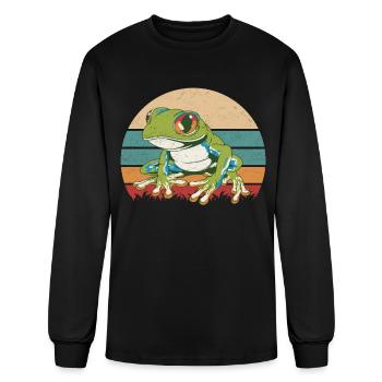 Red-Eyed Tree Frog Frogs Lover - Men's Long Sleeve T-Shirt - black - Front
