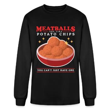 Meatballs Are Like Meatball - Men's Long Sleeve T-Shirt - black - Front