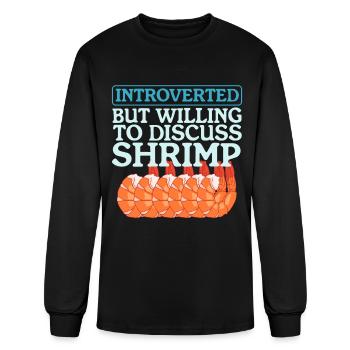 Shrimp Seafood To Discuss Shrimp - Men's Long Sleeve T-Shirt - black - Front