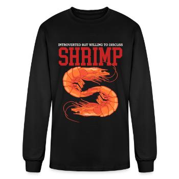 Shrimp Seafood To Discuss Shrimp - Men's Long Sleeve T-Shirt - black - Front