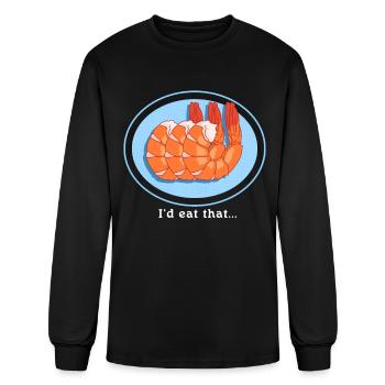 Shrimp Seafood Eat That Shrimp - Men's Long Sleeve T-Shirt - black - Front