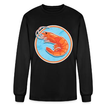 Shrimp Seafood Lover Shrimp - Men's Long Sleeve T-Shirt - black - Front