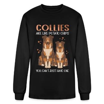 Collies Are Like Rough Collie - Men's Long Sleeve T-Shirt - black - Front