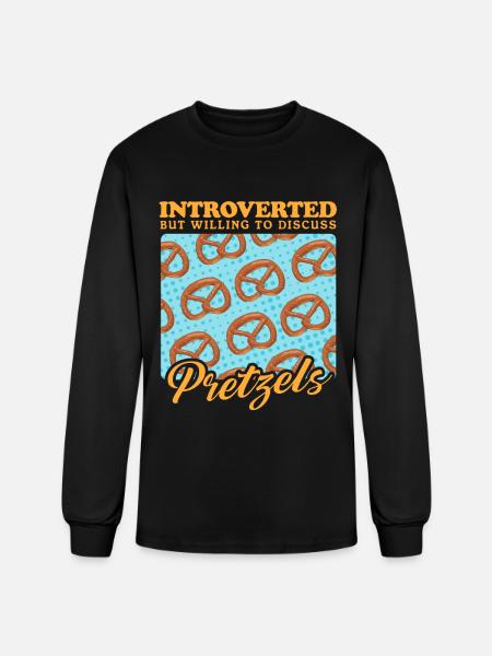 Pretzel To Discuss Pretzels - Men's Long Sleeve T-Shirt - black