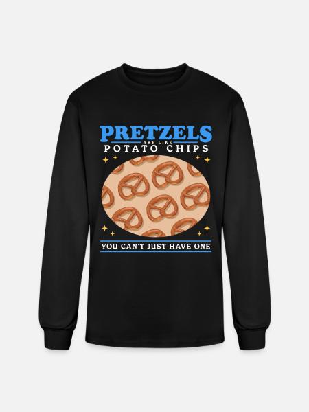 Pretzels Are Like Pretzel - Men's Long Sleeve T-Shirt - black