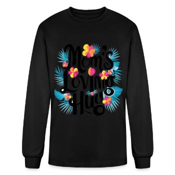 Mom's Loving Hug - Men's Long Sleeve T-Shirt - black - Front