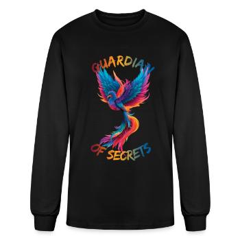 Colorful bird with open wings - Men's Long Sleeve T-Shirt - black - Front
