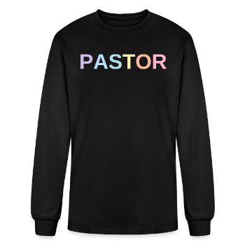 Pastor Colorful - Men's Long Sleeve T-Shirt - black - Front