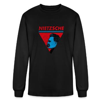 Vintage Philosophy Friedrich Nietzsche Kant - Men's Long Sleeve T-Shirt - black - Front