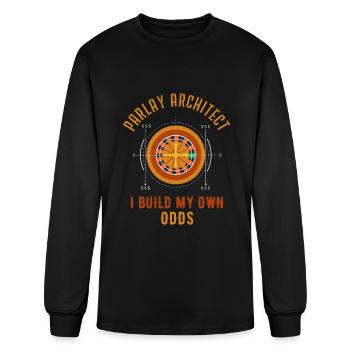 sports betting, sports betting gambler, roulette - Men's Long Sleeve T-Shirt - black - Front
