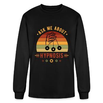 Hypnotist, Hypnotist optical, spiral - Men's Long Sleeve T-Shirt - black - Front