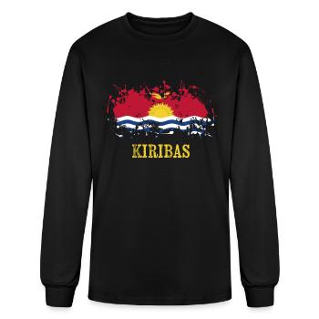 Kiribati, Kiribati oder Kiribas, Kiribaian, a - Men's Long Sleeve T-Shirt - black - Front
