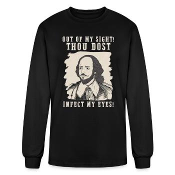 Infect My Eyes William Shakespeare Quote - Men's Long Sleeve T-Shirt - black - Front
